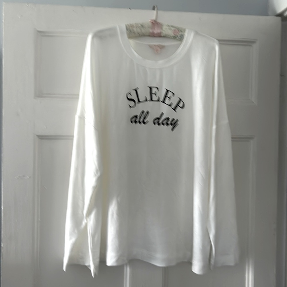 Long sleeve shirt, white, size 2X